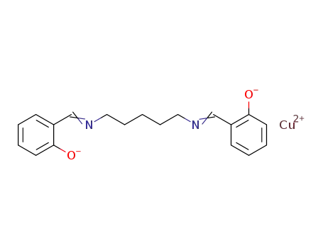 N,N'-disalicylidene-pentanediyldiamine; copper (II)-salt