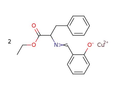 N-salicylidene-phenylalanine ethyl ester; copper (II)-salt