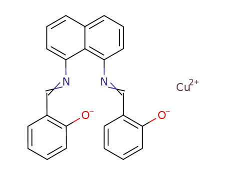 N,N'-disalicylidene-naphthalene-1,8-diyldiamine; copper (II)-salt