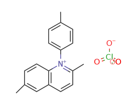 2,6-dimethyl-1-p-tolyl-quinolinium; perchlorate