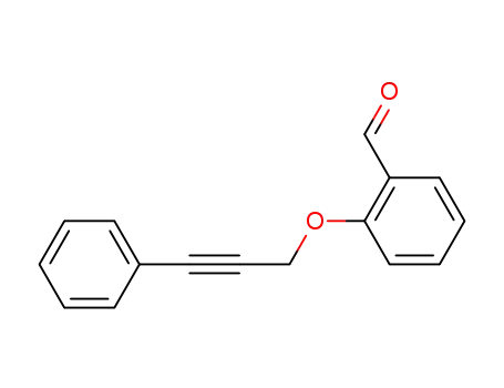 Molecular Structure of 73179-67-6 (Benzaldehyde, 2-[(3-phenyl-2-propynyl)oxy]-)