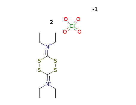 (s-tetrathiane-3,6-diylidene)bis(diethylammonium) diperchlorate