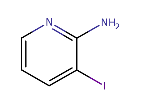 Molecular Structure of 104830-06-0 (3-Iodopyridin-2-amine)