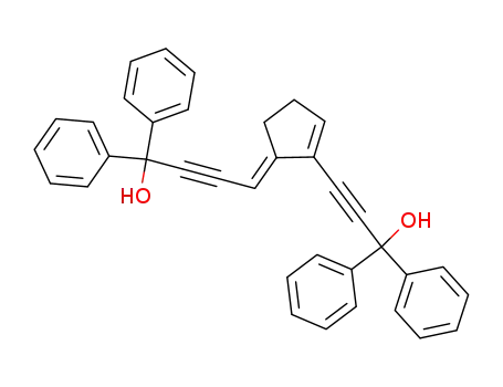 1,1-diphenyl-3-<(E)-5-(4,4-diphenyl-4-hydroxy-2-butynylidene)-1-cyclopenten-1-yl>-2-propyn-1-ol