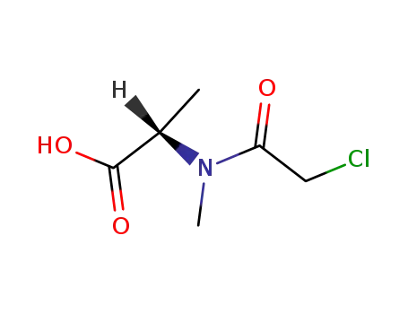 Molecular Structure of 138062-73-4 (L-Alanine, N-(chloroacetyl)-N-methyl-)