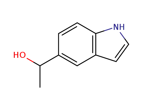 Molecular Structure of 144453-59-8 (1H-Indole-5-methanol, a-methyl-)