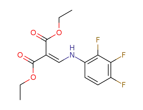 Molecular Structure of 100501-60-8 ([[(2,3,4-Trifluorophenyl)amino]methylene]propanedioic acid diethyl ester)