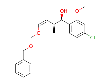syn-(1Z)-1-(benzyloxy)methoxy-3-methyl-4-(p-chloro-o-methoxy)phenyl-1-buten-4-ol