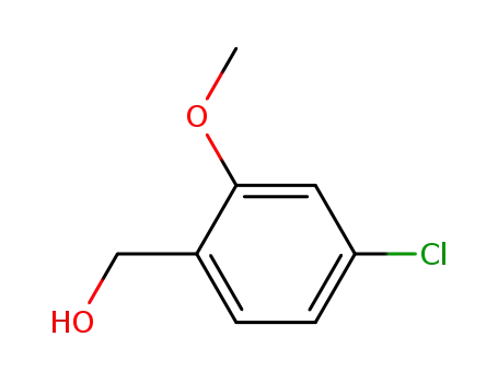 Molecular Structure of 90296-27-8 (4-Chloro-2-methoxybenzyl alcohol,97%)