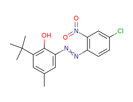 Phenol,2-[2-(4-chloro-2-nitrophenyl)diazenyl]-6-(1,1-dimethylethyl)-4-methyl-