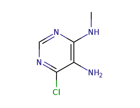 Molecular Structure of 52602-68-3 (6-chloro-N-methyl-pyrimidine-4,5-diamine)