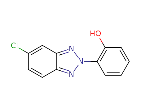 Molecular Structure of 23624-49-9 (Phenol,2-(5-chloro-2H-benzotriazol-2-yl)-)