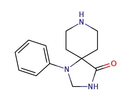 Molecular Structure of 1021-25-6 (1-PHENYL-1,3,8-TRIAZASPIRO[4.5]DECAN-4-ONE)