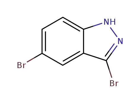 Molecular Structure of 40598-76-3 (3,5-DIBROMO (1H)INDAZOLE)