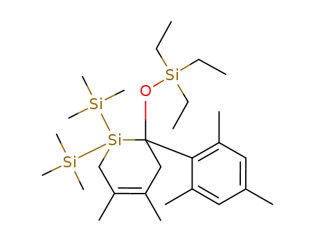 6-mesityl-3,4-dimethyl-6-trimethylsiloxy-1,1-bis(trimethylsilyl)-1-silacyclohex-3-ene