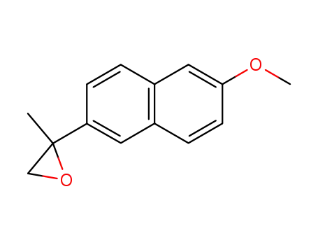 Molecular Structure of 27602-74-0 (Oxirane, 2-(6-methoxy-2-naphthalenyl)-2-methyl-)