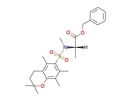 (S)-2-[Methyl-(2,2,5,7,8-pentamethyl-chroman-6-sulfonyl)-amino]-propionic acid benzyl ester