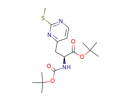 (S)-α-tert-butoxycarbonylamino-β-(2-methylthiopyrimidin-4-yl)propanoic acid α-tert-butyl ester