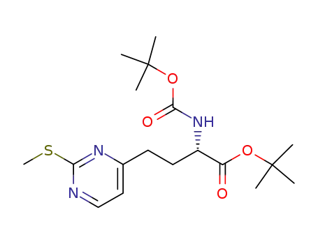 (S)-α-tert-butoxycarbonylamino-γ-(2-methylthiopyrimidin-4-yl)butyric acid α-tert-butyl ester