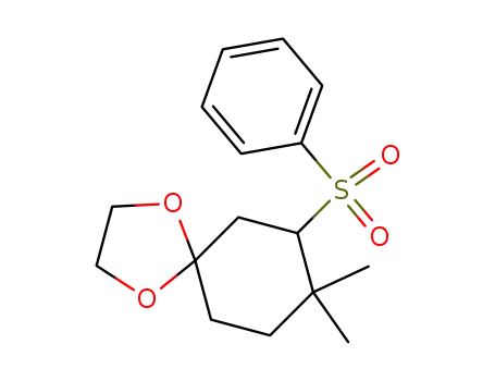 4,4-dimethyl-1,1-(ethylenedioxy)-3-(phenylsulfonyl)-cyclohexane