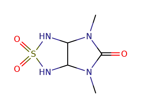 Molecular Structure of 327040-82-4 (1H-Imidazo[4,5-c][1,2,5]thiadiazol-5(3H)-one, tetrahydro-4,6-dimethyl-,
2,2-dioxide)