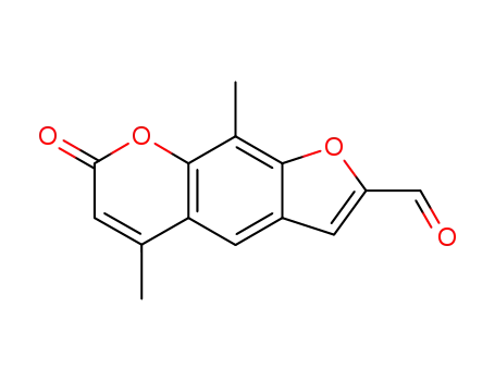 5,9-dimethyl-7-oxo-7H-furo[3,2-g]chromene-2-carbaldehyde