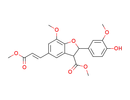 methyl (E)-[(2RS,3SR)-2,3-dihydro-2-(4-hydroxy-3-methoxyphenyl)-7-methoxy-3-methoxycarbonyl-1-benzofuran-5-yl]propenoate