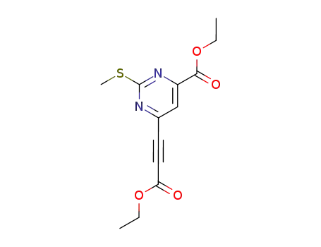 6-ethoxycarbonylethynyl-2-methylsulfanyl-pyrimidine-4-carboxylic acid ethyl ester