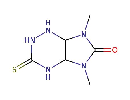 (4aRS,7aSR)-5,7-dimethyl-3-thioxooctahydroimidazo[4,5-e]-1,2,4-triazin-6-one
