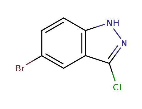 Molecular Structure of 36760-19-7 (5-BROMO-3-CHLORO-1H-INDAZOLE)