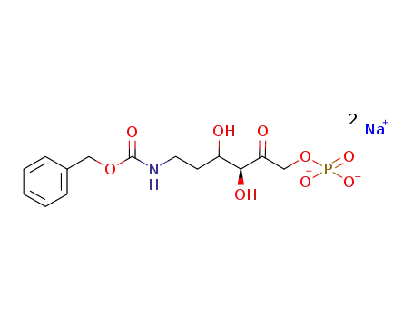 (3S)-6-{[(benzyloxy)carbonyl]amino}-5,6-dideoxy-1-O-phosphonohex-2-ulose sodium salt