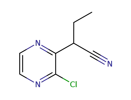 2-(3-chloropyrazin-2-yl)butanenitrile