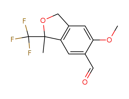 3-methyl-3-trifluoromethyl-6-methoxy-1,3-dihydroisobenzofuran-5-carbaldehyde