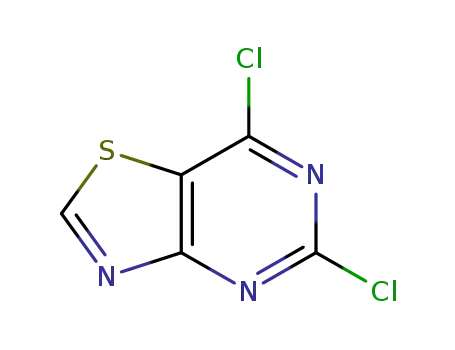 Molecular Structure of 1137278-39-7 (5,7-Dichlorothiazolo[4,5-d]pyrimidine)