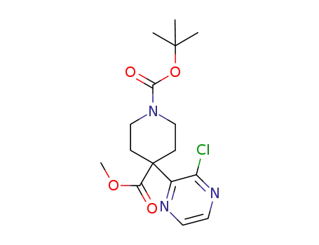 1-tert-butyl 4-methyl 4-(3-chloropyrazin-2-yl)piperidine-1,4-dicarboxylate