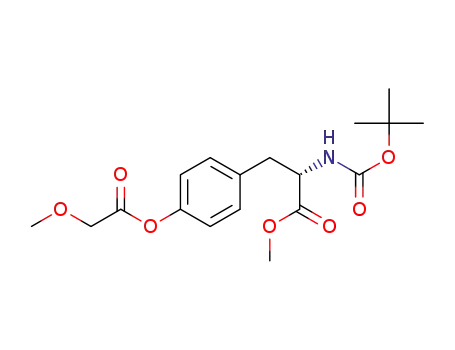 (S)-methyl 2-(((tert-butoxy)carbonyl)amino)-3-{4-[(2-methoxyacetyl)oxy]phenyl}propanoate