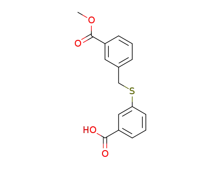 3-(3-(methoxycarbonyl)benzylthio)benzoic acid