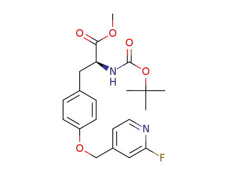 methyl (S)-2-[(tert-butoxycarbonyl)amino]-3-{4-[(2-fluoropyridin-4-yl)methoxy]phenyl}propanoate