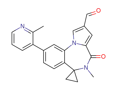 5-methyl-9-(2-methylpyridin-3-yl)-4-oxo-4,5-dihydrospiro[benzo[f]pyrrolo[1,2-a][1,4]diazepine-6,1'-cyclopropane]-2-carbaldehyde