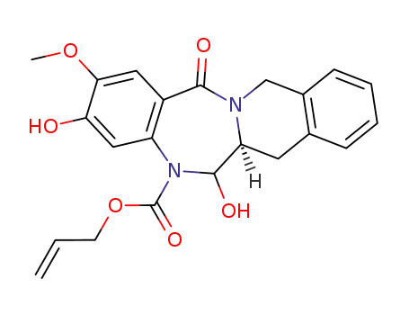 allyl (6aS)-3,6-dihydroxy-2-methoxy-14-oxo-6,6a,7,12-tetrahydrobenzo[5,6][1,4]diazepino[1,2-b]isoquinoline-5(14H)-carboxylate