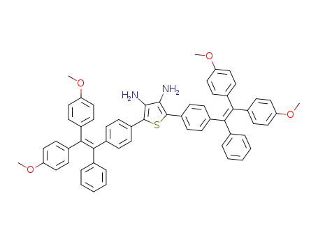 2,5-bis(4-(2,2-bis(4-methoxyphenyl)-1-phenylvinyl)phenyl)thiophene-3,4-diamine