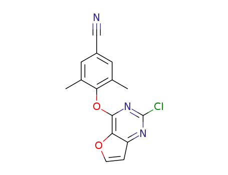 4-( (2-chlorofuro[3,2-d]pyrimidin-4-yl)oxy)-3,5-dimethylbenzonitrile