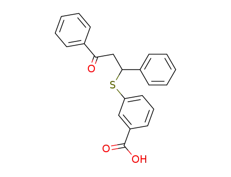 3-(3-oxo-1,3-diphenyl-propylsulfanyl)-benzoic acid