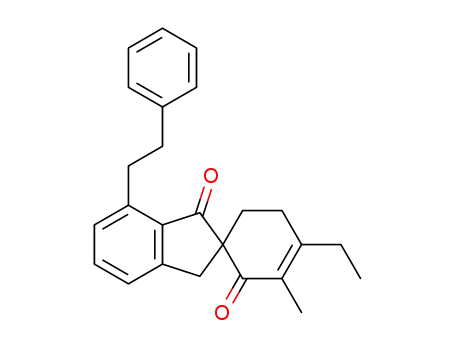 4-ethyl-3-methyl-7′-phenethylspiro[cyclohex[3]ene-1,2′-indene]-1′,2(3′H)-dione