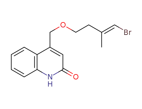(E)-4-(((4-bromo-3-methylbut-3-en-1-yl)oxy)methyl)quinolin-2(1H)-one