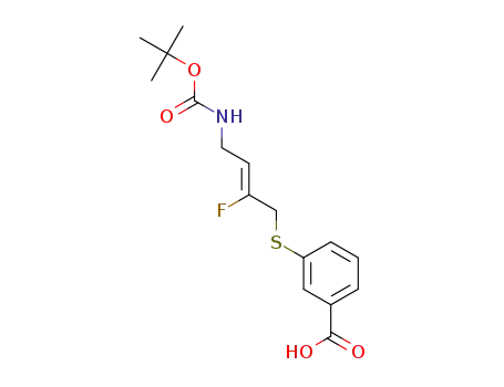 (Z)-3-((4-((tert-butoxycarbonyl)amino)-2-fluorobut-2-en-1-yl)thio)benzoic acid