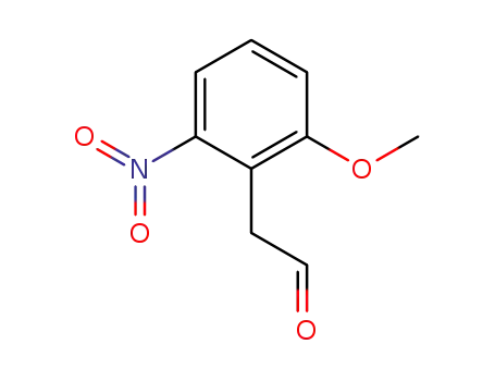 Molecular Structure of 85355-48-2 (Benzeneacetaldehyde, 2-methoxy-6-nitro-)