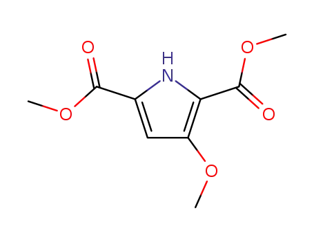 Molecular Structure of 92144-13-3 (1H-Pyrrole-2,5-dicarboxylic acid, 3-methoxy-, dimethyl ester)