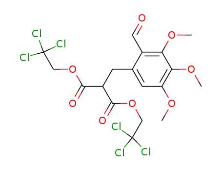 2-(2-Formyl-3,4,5-trimethoxy-benzyl)-malonic acid bis-(2,2,2-trichloro-ethyl) ester