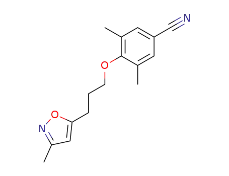 3,5-Dimethyl-4-[3-(3-methyl-1,2-oxazol-5-yl)propoxy]benzonitrile